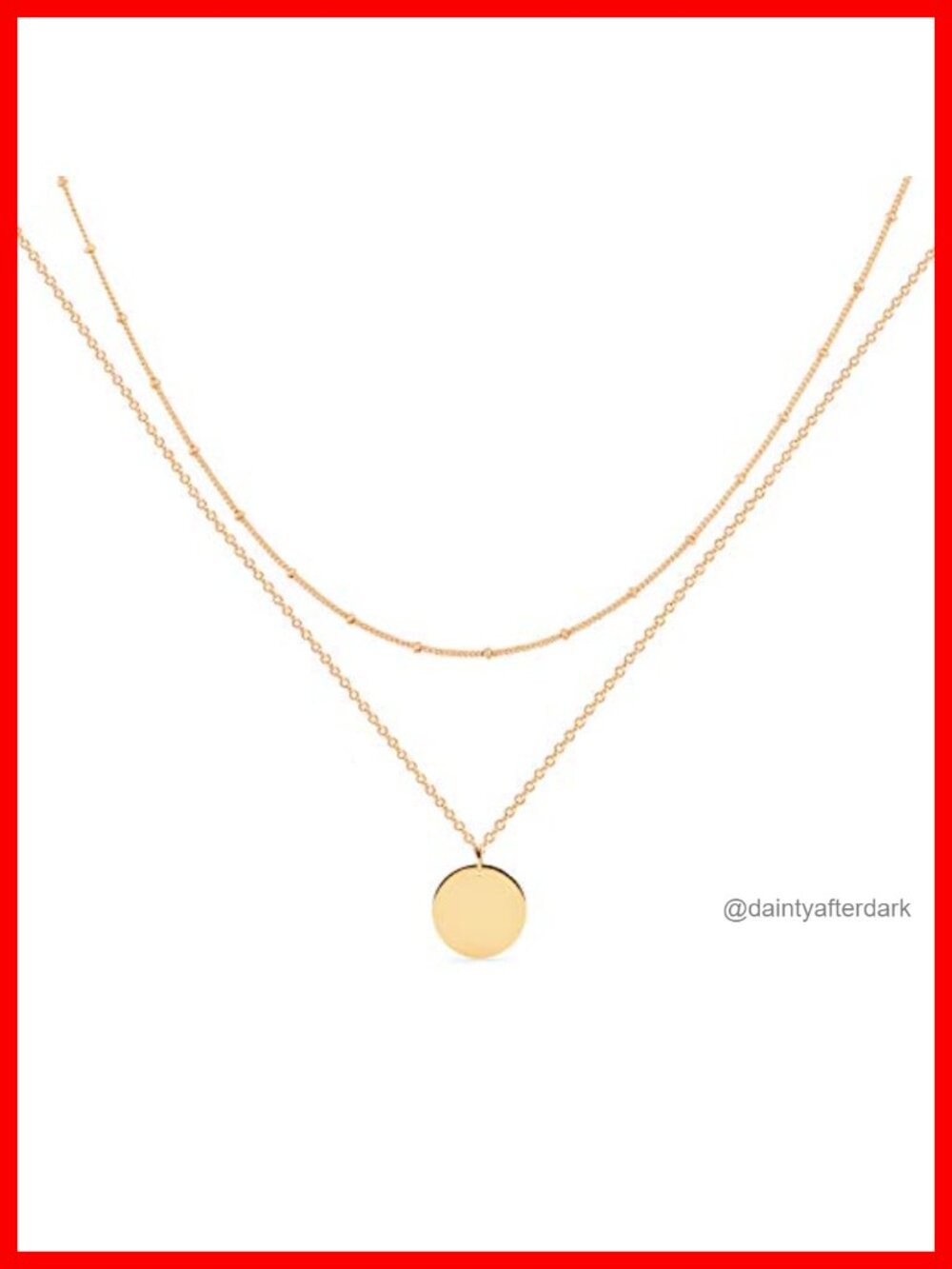 Layered Heart Necklace Pendant 18k Gold Plated Dainty Gold Choker Arrow Bar